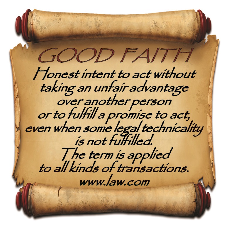 Good Faith scroll